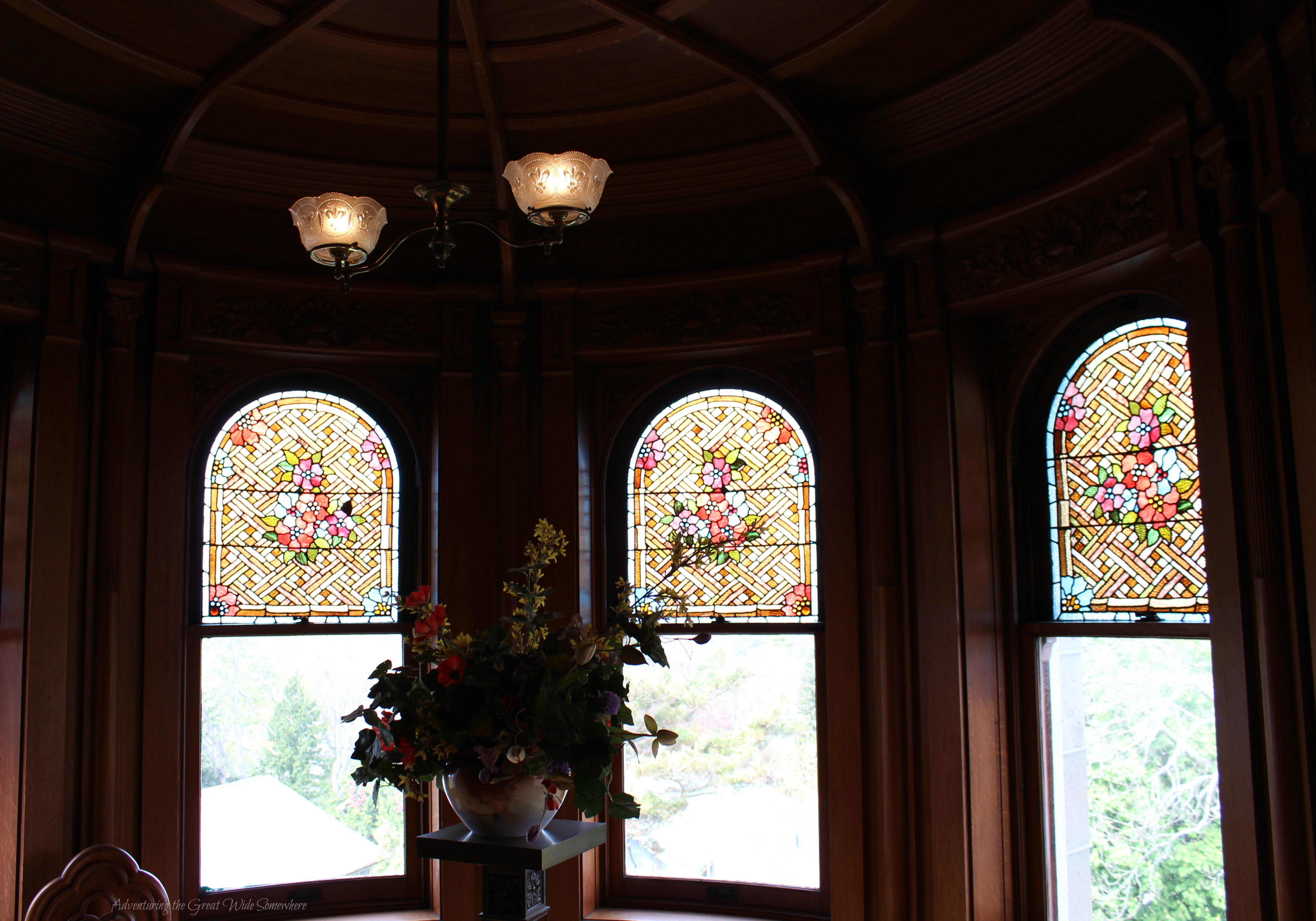 One of Many Beautiful Entertaining Nooks at Craigdarroch Castle, Located in Victoria, B.C.